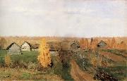 Levitan, Isaak, Golden autumn in the Village